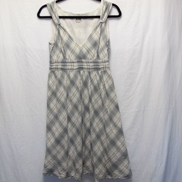 Retro Cotton Plaid Dress - Picture 1 of 9